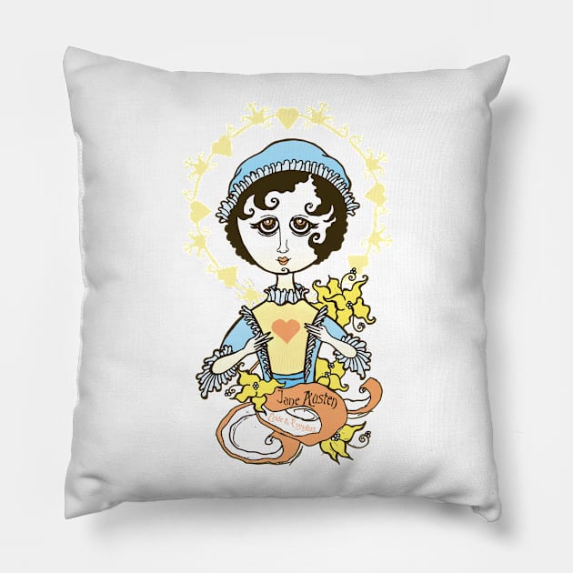 Jane Austen Pillow by lanznaster