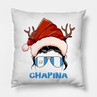 Guatemala girl, Chapina Christmas gift , Regalo Navidad Guatemala Pillow