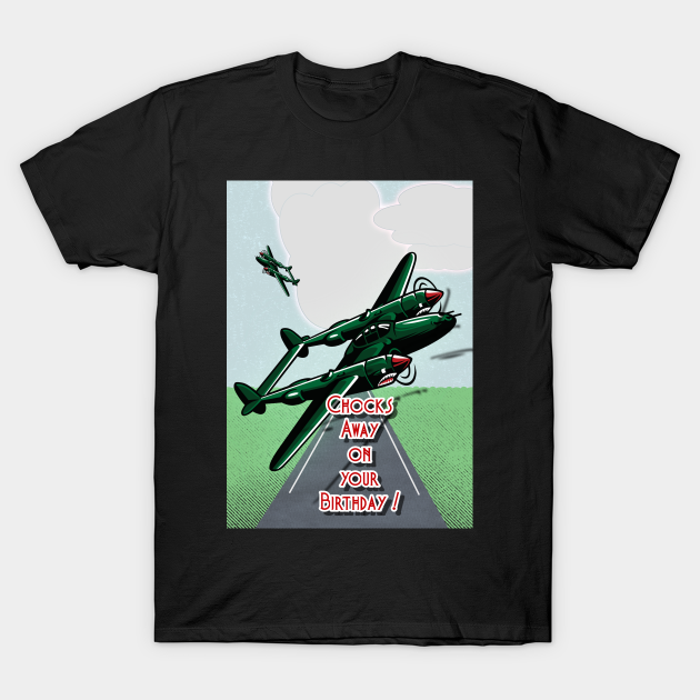 Airplane - Army - T-Shirt