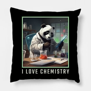 Panda bear scientist Pillow