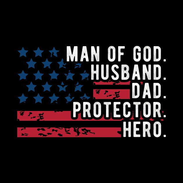 Mens Man of God Husband Daddy Protector Hero Fathers Day Daddy To Be by andreperez87