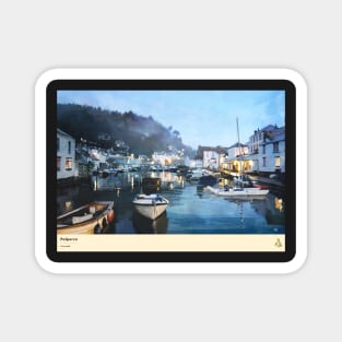 Polperro, Cornwall, Travel poster (Landscape) Magnet