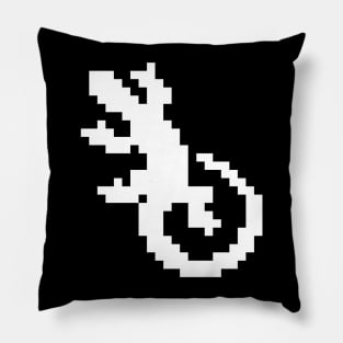 Cool lizard for black Pillow