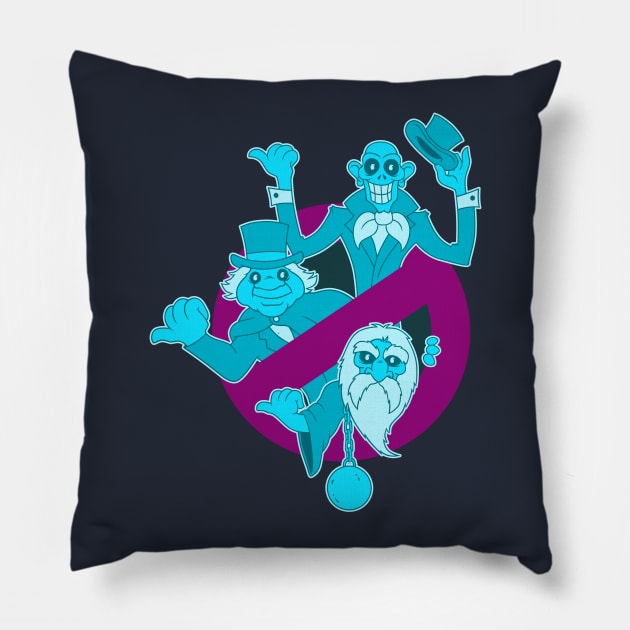 Hitchhiker Busters Pillow by blairjcampbell