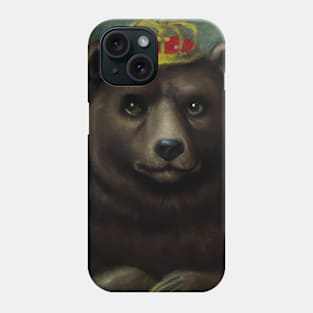 Bear with Crown Phone Case