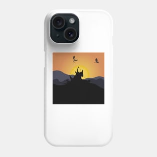 Dragon Looking At The Sunset Phone Case