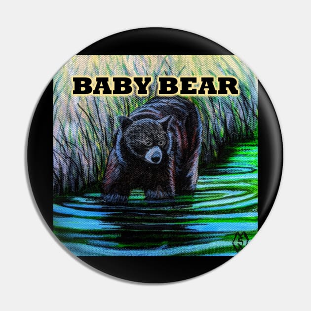 Baby Bear Pin by Matt Starr Fine Art