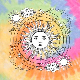 Retro Sun Design T-Shirt