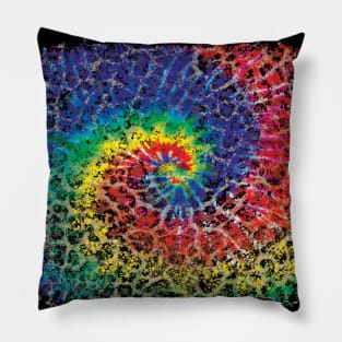 Distressed Tie Dye Pillow