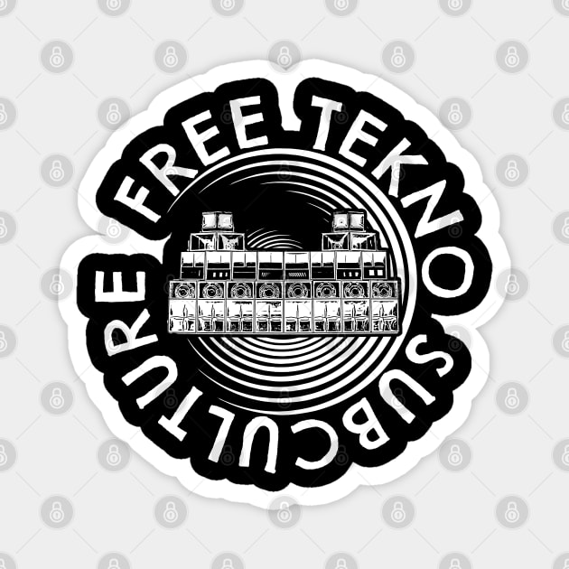 Free Tekno 23 Subculture Magnet by T-Shirt Dealer