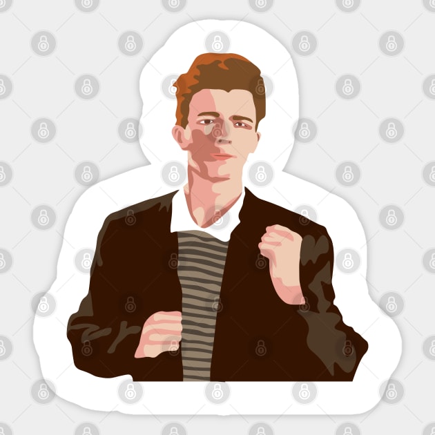 Rick Roll Stickers for Sale