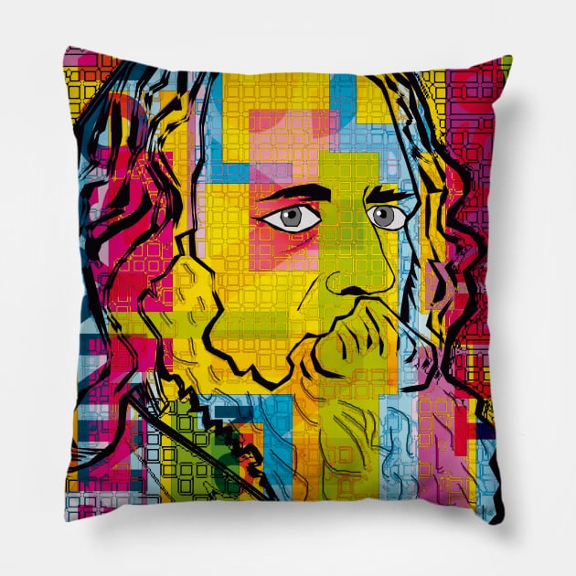 Alfred Tennyson II Pillow by Exile Kings 