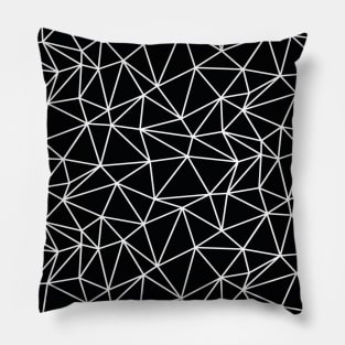 Black And White Geometric Pattern Pillow