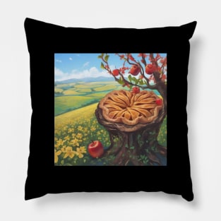 Apple Pie Vintage Slice Sweet Kawaii Picture Pillow