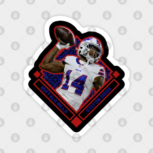 Stefon Diggs Diamond Style Magnet by hackercyberattackactivity