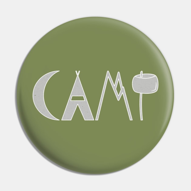 CAMP - Camping Design Pin by Blended Designs