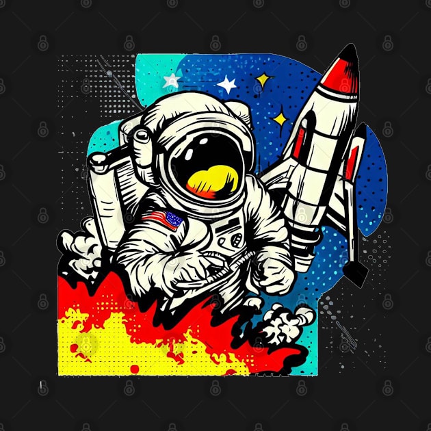 Astronaut in Space by VirtuDivine Art