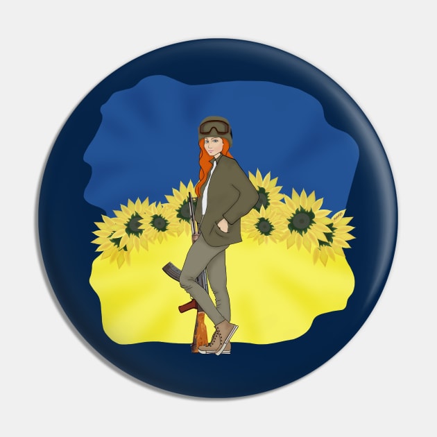 Ukrainian girl on the background of the Ukrainian flag Pin by KateQR