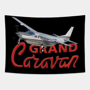 Grand Caravan in flight Tapestry