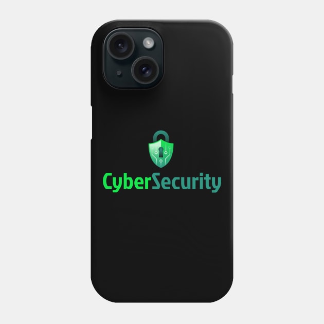 Cyber Security Lock Green Phone Case by Cyber Club Tees