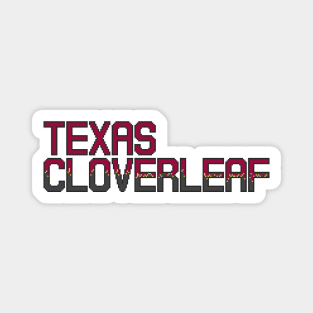 Texas Cloverleaf pixel art Magnet