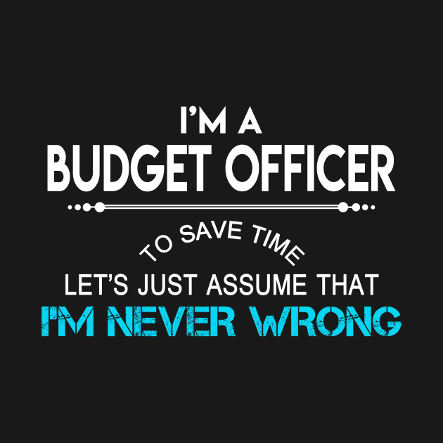 Budget Officer T Shirt - MultiTasking Certified Job Gift Item Tee by Aquastal