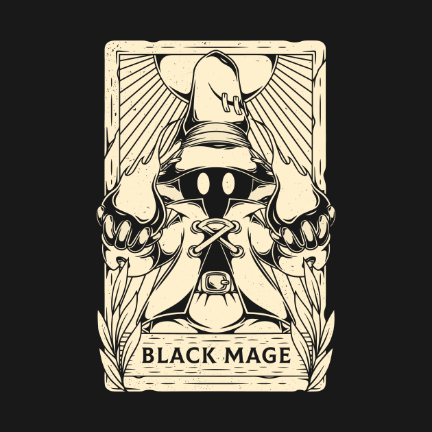 Vivi Black Mage Tarot Card by Alundrart