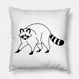 Raccoon logo Pillow