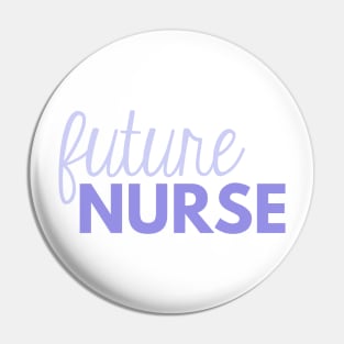 Purple Future Nurse with Thin Script Pin