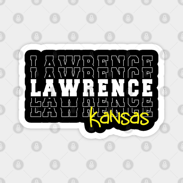 Lawrence city Kansas Lawrence KS Magnet by TeeLogic