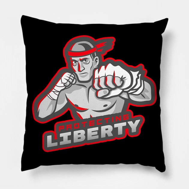 MMA Fighter Pillow by Mega Tee Store