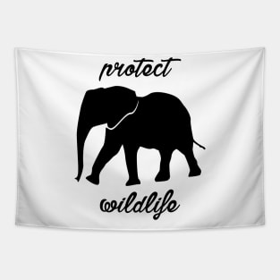 protect wildlife - elephant Tapestry