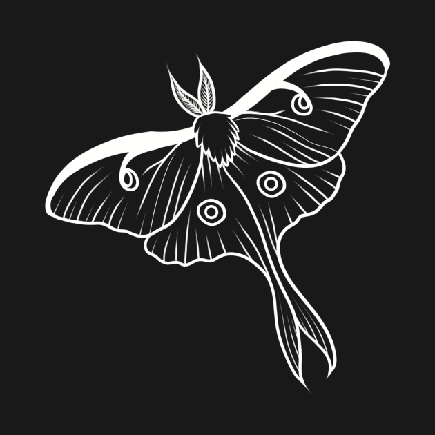 Luna moth by Raccoon.Trash