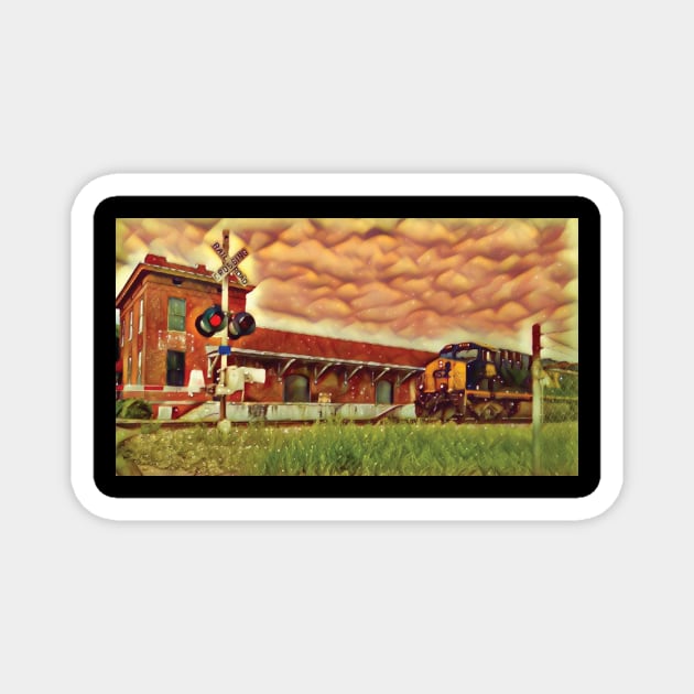 Stunning Train Picture-Zug Bild Magnet by PandLCreations