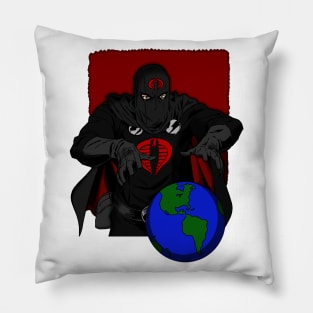 Cobra Commander - Black Shaded Pillow