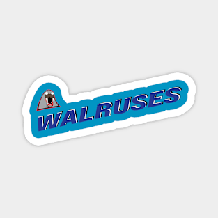 Fighting Walruses Alt Logo - Retro Magnet