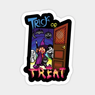 Halloween Trick or Treat Magnet
