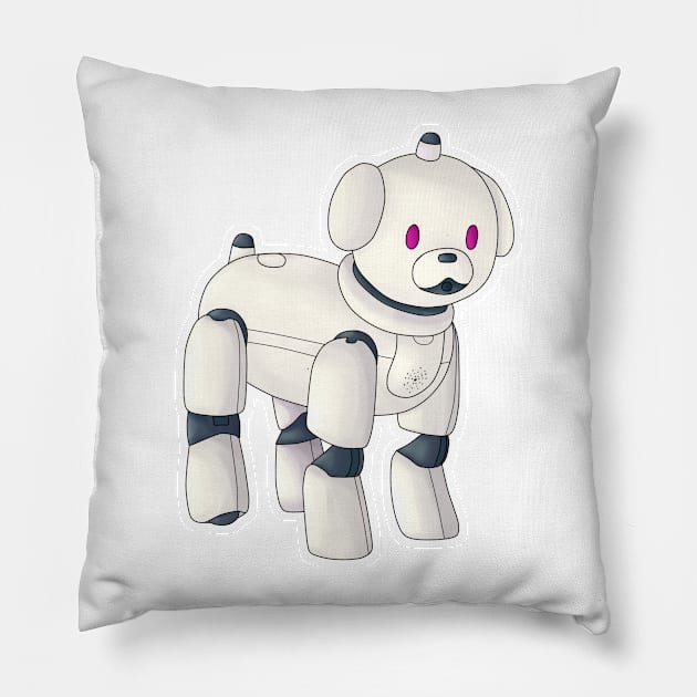 Aibo ERS-311 (Latte) Pillow by ThreeChance