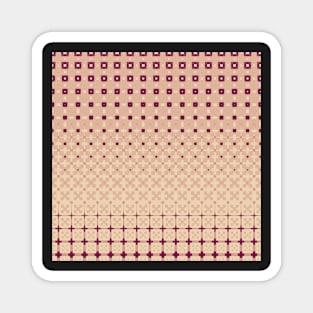 Geometric square pattern Magnet