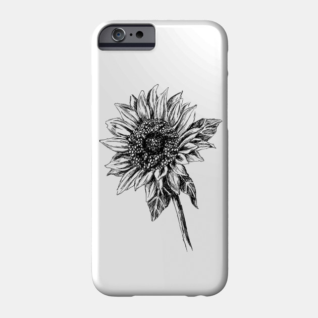 Sunflower Drawing Sunflower Phone Case Teepublic