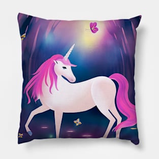 Unicorn forest Pillow