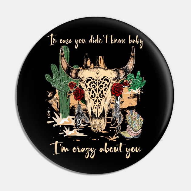 Retro Baby I'm Crazy About You Women Men Pin by DesignDRart