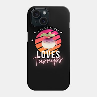 Just A Girl Who Loves Turnips Cute Phone Case