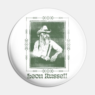 Leon Russell /// Vintage Aesthetic Fan Art Design Pin