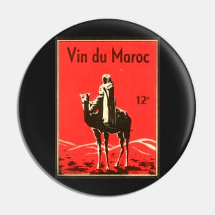 Retro poster - pub - vintage - Moroccan wine - Pin