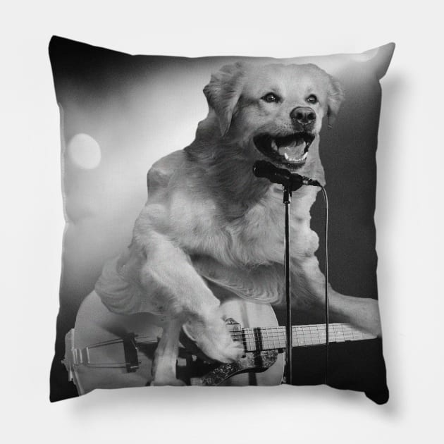 Golden Retriever Rocker Pillow by Random Galaxy