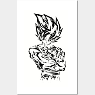 Goku black ssj rose by me : r/AnimeART