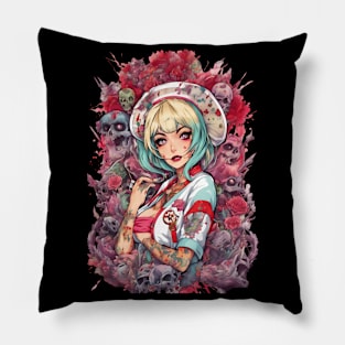 Forever Depressed Girl Pillow