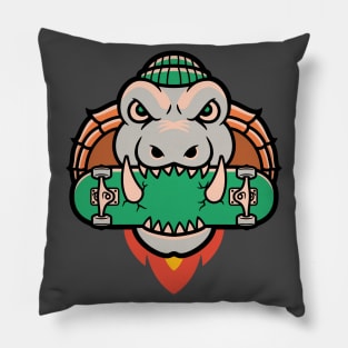 Skateboard Monster Pillow