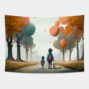 Children and trees Tapestry